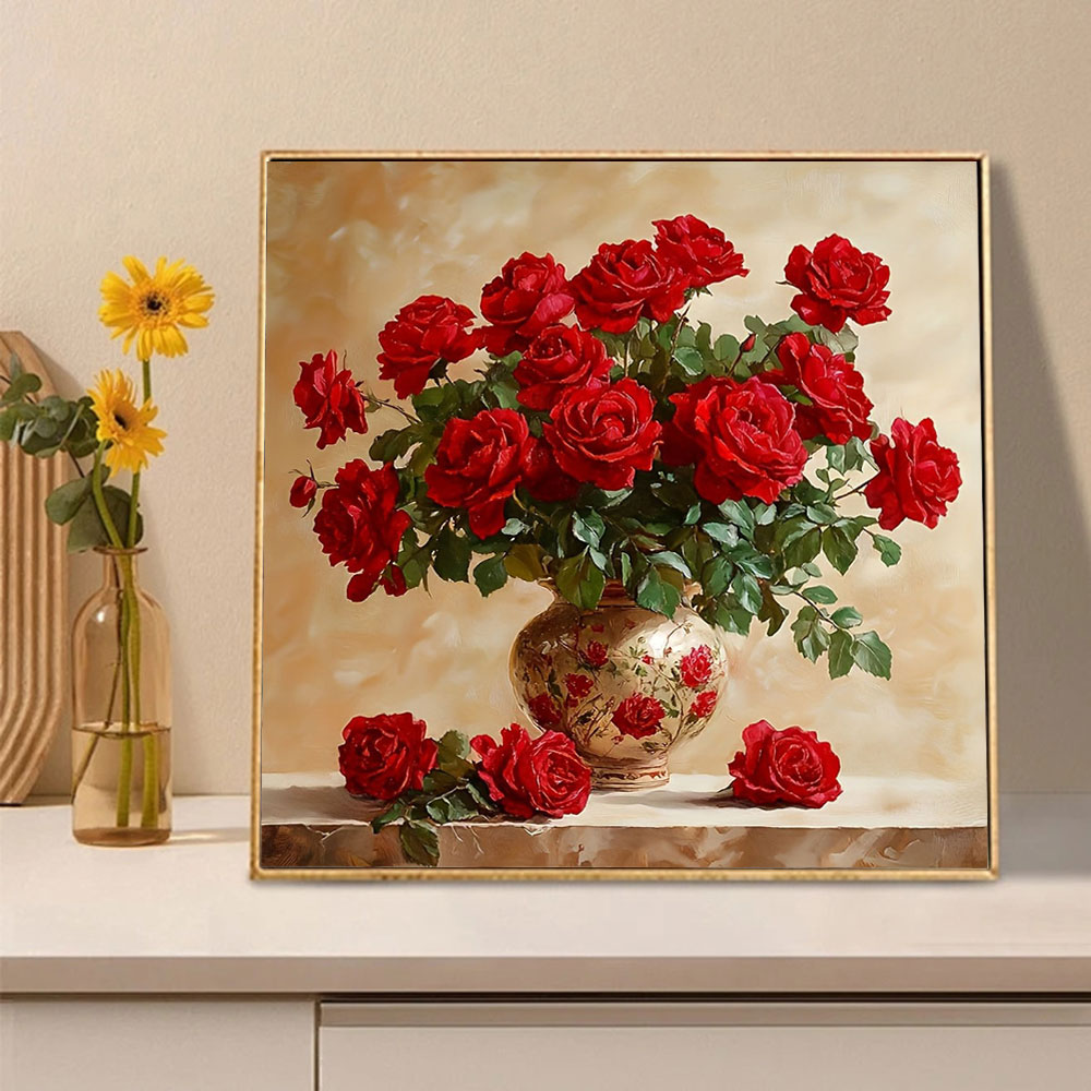 Роза Алмазная картина Полный к – обзор и цена Embroidery Rose